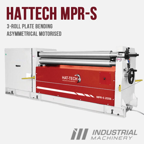 Hattech Plate Rolls MPR-S Asymmetrical Motorised 3-Roll
