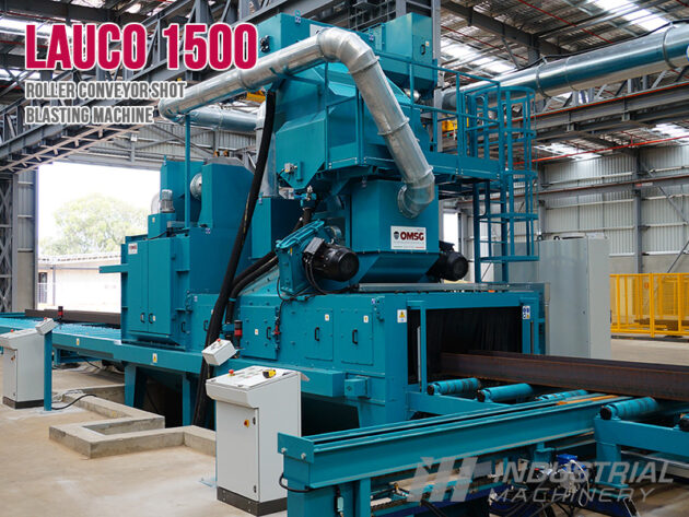 OMSG Lauco Series Shot Blaster with Roller Conveyor