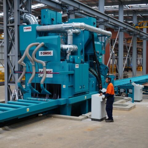 OMSG Lauco Series Shot Blaster with Roller Conveyor - Image 2