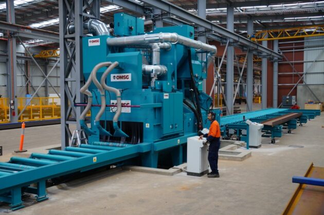 OMSG Lauco Series Shot Blaster with Roller Conveyor - Image 2