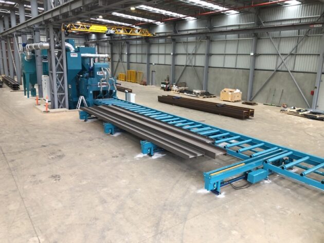OMSG Lauco Series Shot Blaster with Roller Conveyor - Image 9