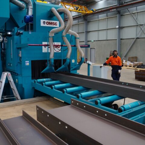 OMSG Lauco Series Shot Blaster with Roller Conveyor - Image 6