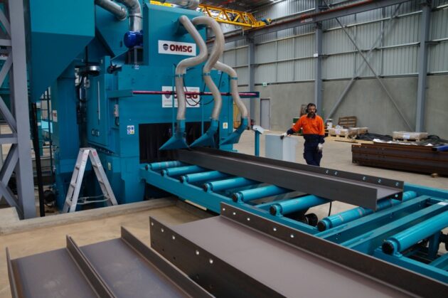 OMSG Lauco Series Shot Blaster with Roller Conveyor - Image 6