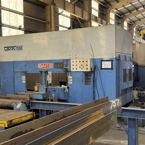 Used Daito CSD3C1350 / GTR6013CNC Tandem Drilling and Sawing Beam Line