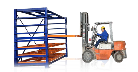 IMS High-Density Metal Storage System – Forklift-Accessible Sheet Racking
